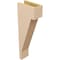 Ekena Millwork 5"W x 10"D x 30"H Thin Burlington Rough Cedar Woodgrain TimberThane Corbel, Primed Tan CORUR05X10X30BURRCPR - alternate 3
